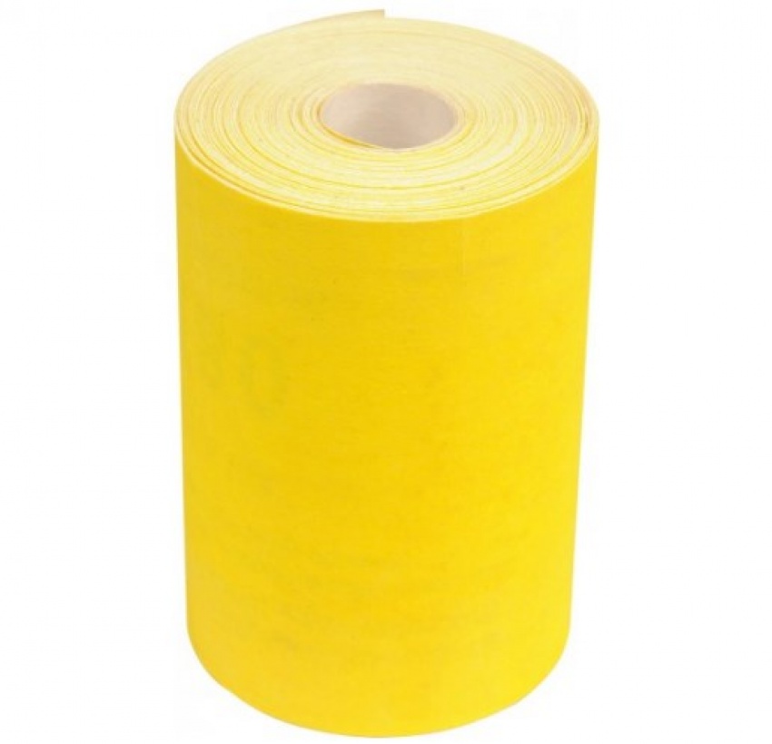 Наждачная бумага желтая в рулоне 115 мм х 50 м, Р 80
