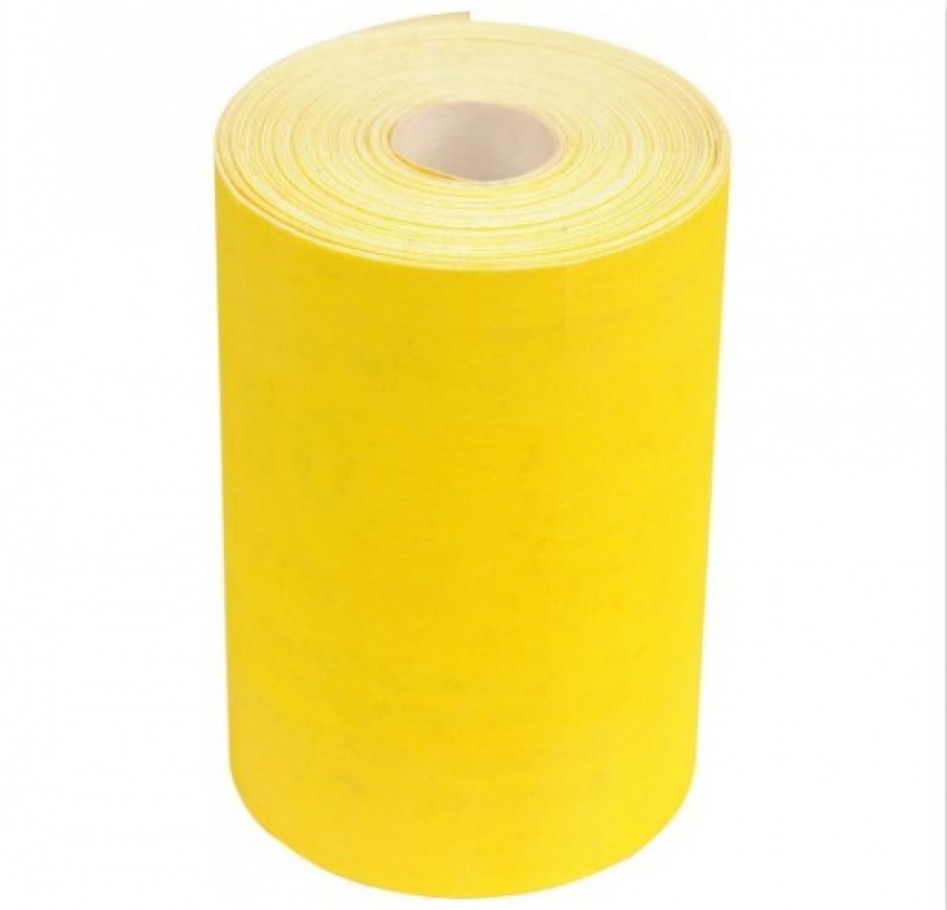 Наждачная бумага желтая в рулоне 115 мм х 50 м, Р 180