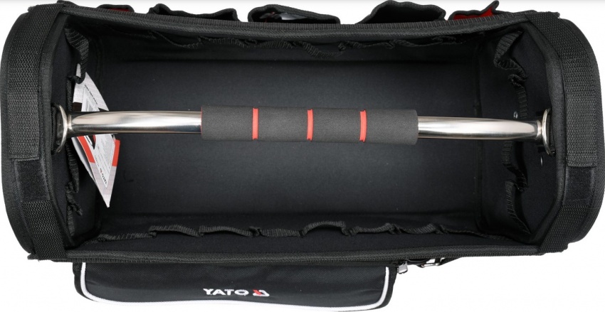 Сумка-чемодан для инструмента с открытым верхом и со стальной ручкой 22