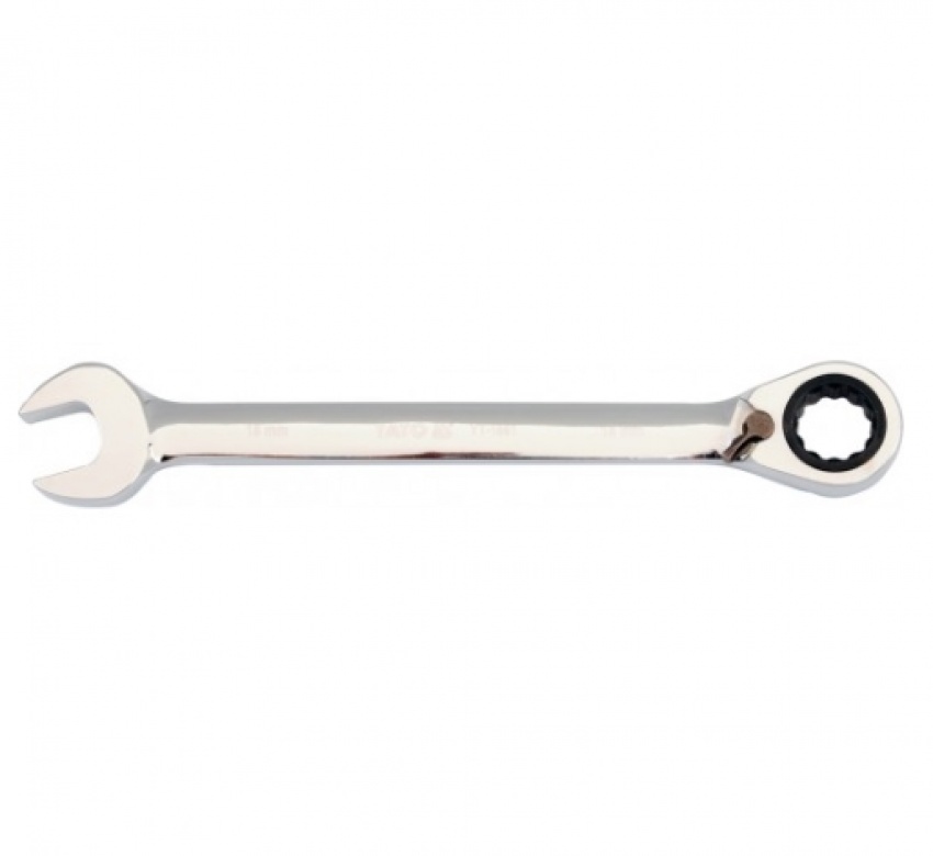 Ключ гаечный рожковый с трещоткой 19 мм