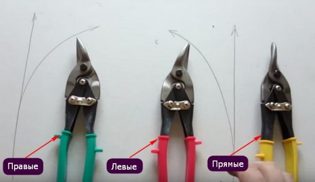 Ножницы по металлу - отличия правых и левых