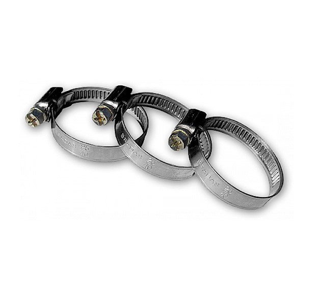 Хомут червячный из нерж. стали 90 - 110 мм (100 шт в уп) • Хомуты ...