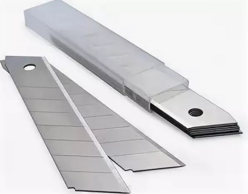 Лезвия сменные 18 мм для ножей с нефексир. лезвием (10 шт.)